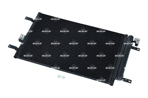 A/C condensator (met droger) past: FORD GALAXY I, GALAXY MK I  SEAT ALHAMBRA  VW SHARAN 1.8-2.8 03.95-03.10