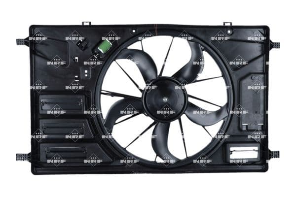 Radiatorventilator (met huisvesting) past: FORD TOURNEO CUSTOM V362, TRANSIT CUSTOM V362, TRANSIT V363 2.0D/2.0DH/2.2D 09.12-