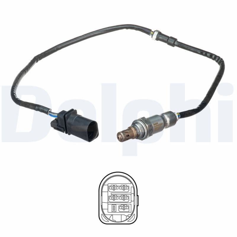 Lambda sonde (310mm) past: AUDI A1, A3  SEAT ALTEA, ALTEA XL, IBIZA IV, IBIZA IV SC, IBIZA IV ST, LEON, TOLEDO IV  SKODA FABIA II, OCTAVIA II, RAPID, ROOMSTER 1.2/1.2LPG 11.08-05.22