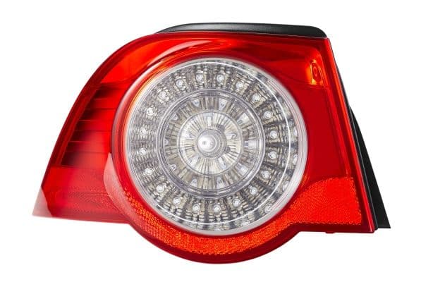 Achterlicht Links (extern, LED, kleur van het glas red/transparant) past: VW EOS 03.06-01.11