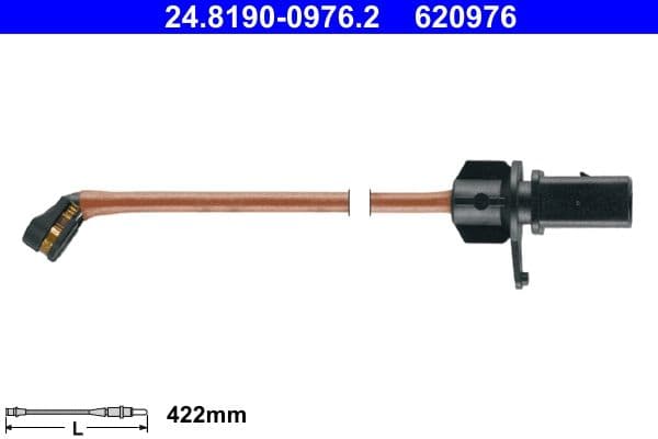 Sensor remblokslijtage Voor past: AUDI Q7, Q8  VW TOUAREG 2.0-4.0H 01.15-