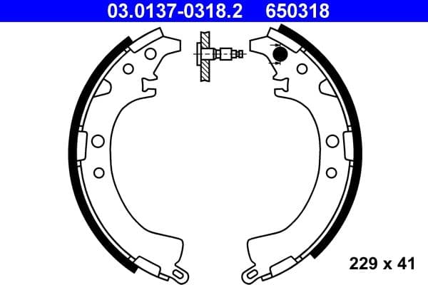 Brake shoe set