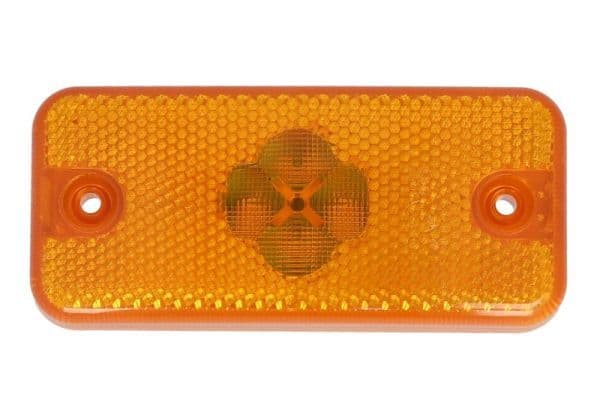 Markeringslichten Links/Rechts, oranje, LED, hoogte 50mm  breedte 110mm  diepte 18mm, 12/24V past: IVECO EUROCARGO I-III, STRALIS I, TRAKKER I  MERCEDES ECONIC 2 01.91-