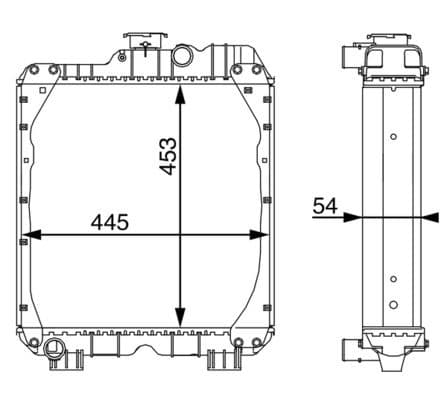 Motorradiator ((en) with frame) past: CASE