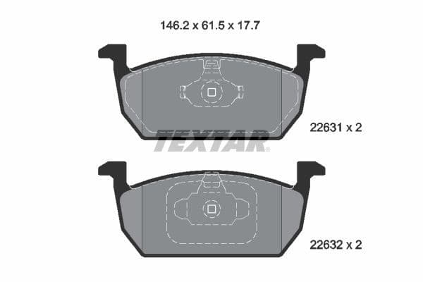 Remblokken set Voor , past: AUDI A1, A1 ALLSTREET, A1 CITY CARVER  SEAT ARONA, IBIZA V, LEON, LEON SC, LEON ST  SKODA FABIA IV, KAMIQ, SCALA  VW POLO VI, TAIGO, T-CROSS 1.0-2.0D 09.12-