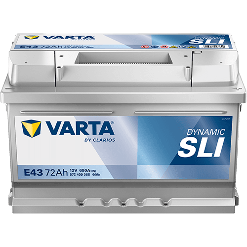 Batterij VARTA 12V 72Ah/680A (EN) Dynamic SLI (R+) 278x175x175 B13 - montageflens 10,5 mm (beginnen)