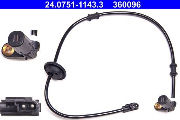 ABS-sensor Achter Links past: MERCEDES C T-MODEL (S202), C (W202), CLK (A208), CLK (C208) 1.8-4.3 03.93-06.02