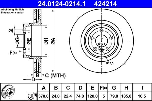 Brake disc Achter Links/Rechts past: BMW 7 (E65, E66, E67) 4.4D/6.0 01.03-08.08