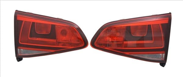 Achterlicht Rechts (binnen, kleur van het glas grijs) past: VW GOLF VII Hatchback 08.12-03.17