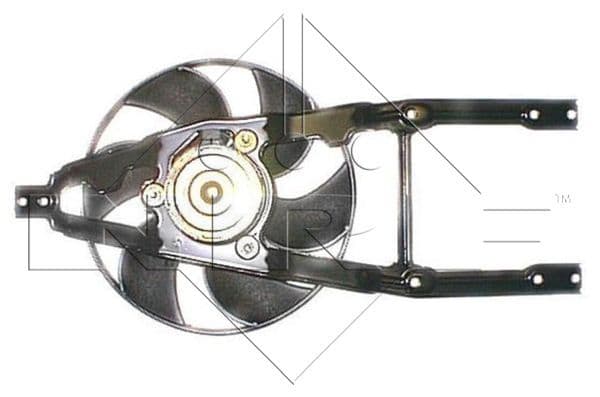 Radiatorventilator (met huisvesting) past: FIAT CINQUECENTO, SEICENTO / 600 0.9/1.1 07.91-01.10