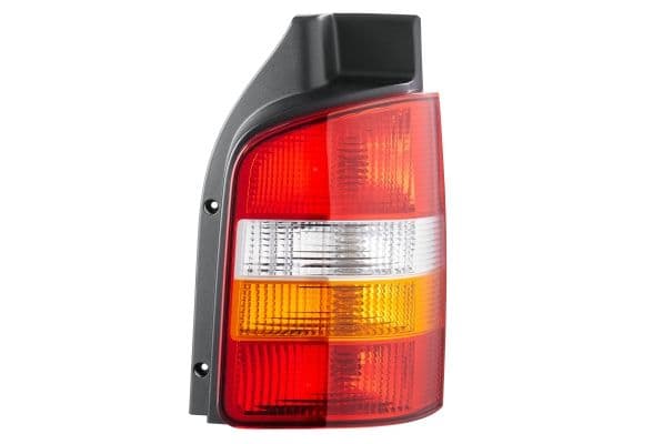 Achterlicht Rechts (P21/4W/P21W, kleur indicator oranje, kleur van het glas red/transparant/wit, anti-fog licht, achteruitrijlicht) past: VW TRANSPORTER T5 2D 04.03-11.09