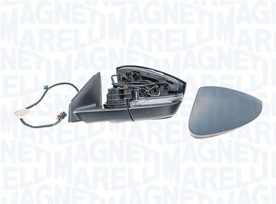 Zijspiegel Links (elektrisch, asferisch, met verwarming, under-coated, elektrisch opklapbaar, met indicator) past: SKODA KAROQ 11.17-11.21