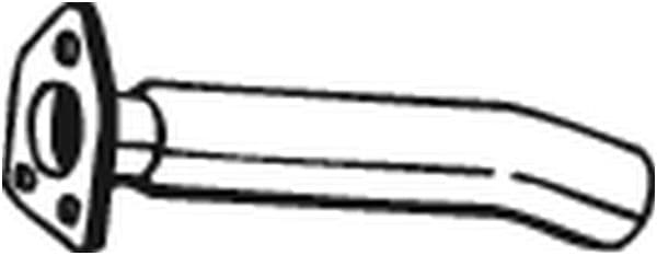 Uitlaatpijp Achter past: MITSUBISHI PAJERO I, PAJERO II 2.4/2.5D/3.0 11.89-04.00