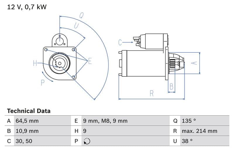 Starter (12V, 0,7kW, gereviseerd) past: FIAT BRAVA, BRAVO I 1.2 12.98-12.02