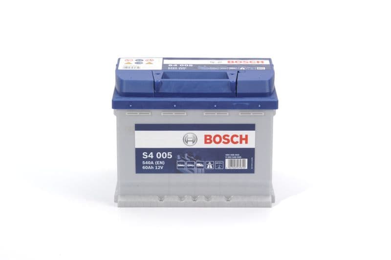 Batterij BOSCH 12V 60Ah/540A S4 (R+ standaard terminal) 242x175x190 B03 - montageflens 10,5 mm (beginnen)