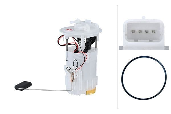 Elektrische brandstofpomp (module) past: MERCEDES CITAN MIXTO (DOUBLE CABIN), CITAN (MPV), CITAN/MINIVAN (W415)  RENAULT CLIO III, KANGOO BE BOP, KANGOO EXPRESS, KANGOO II, MEGANE III 1.5D 06.05-