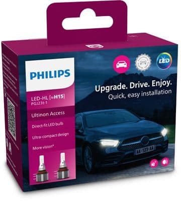 LED gloeilamp (Set 2pcs) H15 12/24V 2,6/16W PGJ23T-1 geen goedkeuringscertificaat Ultinon Access 2500, wit 6000K