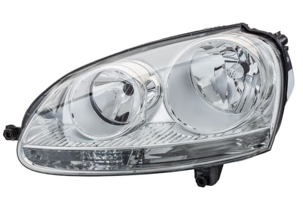 Koplamp Rechts (H7/H7/PY21W/W5W, elektrisch, met motor, kleur indicator: transparant) past: VW GOLF V, JETTA III 10.03-10.10