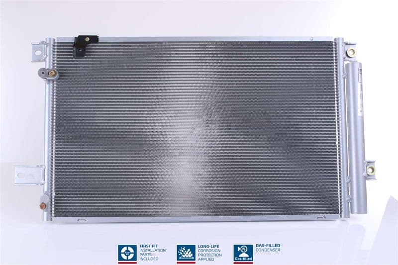 A/C condensator (met droger, (EN) additional fitting elements) past: TOYOTA AVENSIS, COROLLA VERSO 2.0D/2.2D 04.03-03.09
