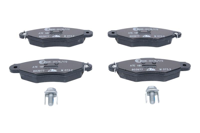 Remblokken set Voor (met remklauw geleidingsbouten), past: CITROEN XSARA  NISSAN KUBISTAR  RENAULT KANGOO, KANGOO EXPRESS 1.0-Electric 04.97-