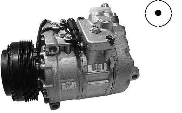 Airconditioning compressor past: BMW 3 (E46), 5 (E39), 7 (E38), X3 (E83), Z8 (E52) 2.0-4.9 08.95-12.07