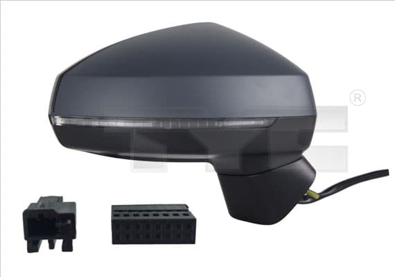 Zijspiegel controlelampje Links (transparant, LED) past: AUDI A3 8V 04.12-05.20