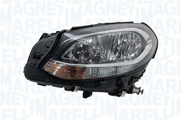 Koplamp Links (H7/LED/PY21W, elektrisch, met motor, met gloeilamp, kleur indicator: oranje) past: MERCEDES B-KLASA W246/W242 09.14-12.18