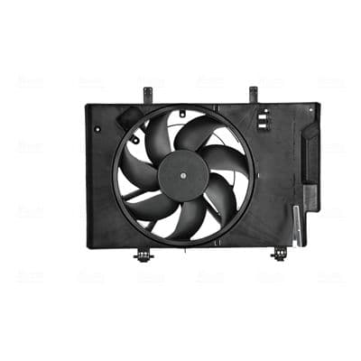 Radiatorventilator (met huisvesting) past: FORD TOURNEO COURIER B460, TRANSIT COURIER B460 1.0/1.5D/1.6D 02.14-12.23