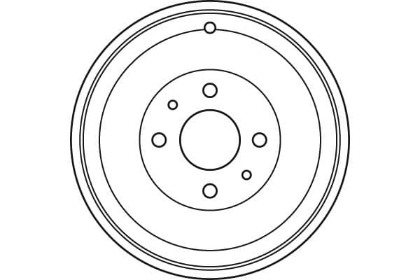 Brake drum Achter past: CITROEN NEMO  PEUGEOT BIPPER, BIPPER TEPEE 1.3D/1.4D 02.08-