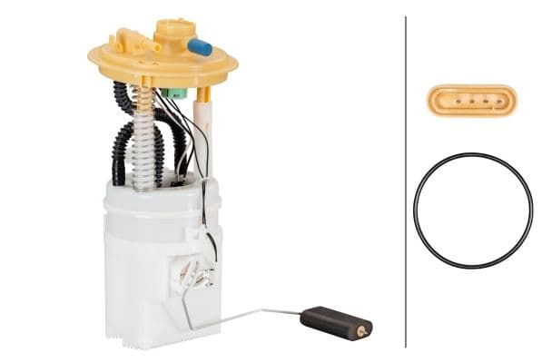 Elektrische brandstofpomp (module) past: MITSUBISHI COLT CZC VI, COLT V, COLT VI  SMART FORFOUR 1.1/1.3/1.5 06.00-06.12