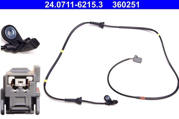 ABS-sensor Achter Links past: VOLVO XC90 I 2.4D-4.4 06.02-12.14