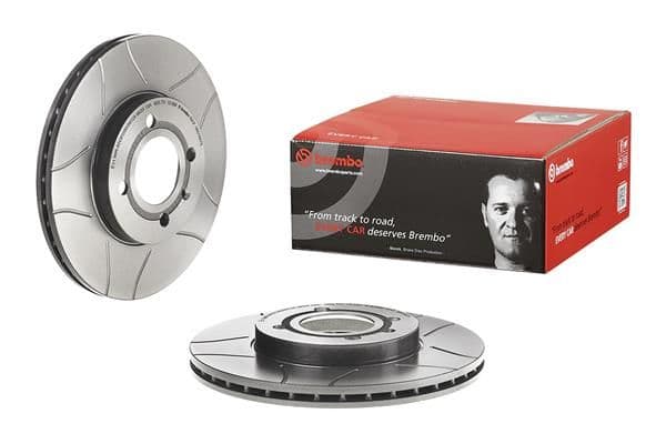 Brake disc, BREMBO Max, 1pcs, Cut, Voor   Links/Rechts, buitendiameter 256 mm, dikte 20 mm, past: SEAT AROSA, CORDOBA, CORDOBA VARIO, IBIZA II, IBIZA III, INCA, TOLEDO I 1.0-2.8 08.83-11.09