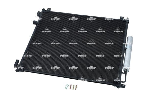 A/C condensator (met droger) past: LAND ROVER DEFENDER, DISCOVERY V, RANGE ROVER IV, RANGE ROVER SPORT II 3.0-5.0 08.12-