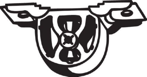 Uitlaatsysteem hanger past: BMW 3 (E46), 7 (E65, E66, E67), X5 (E53) 2.0D-4.8 04.98-07.08