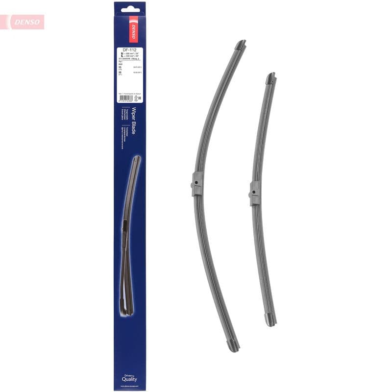 Wisserblad voegloos Voor met spoiler (2pcs) Flat Blades 600/500mm past: BMW X5 (E70), X6 (E71, E72) 10.06-07.14