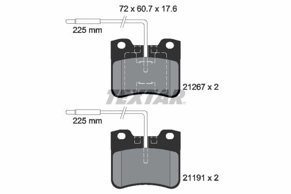 Remblokken set Voor , past: CITROEN AX, SAXO  PEUGEOT 106 I, 106 II 1.0-Electric 07.86-07.04