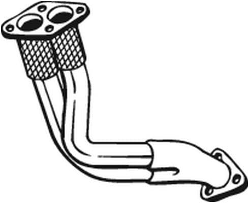 Uitlaatpijp Voor past: SEAT ALHAMBRA  VW SHARAN 2.0 09.95-03.10