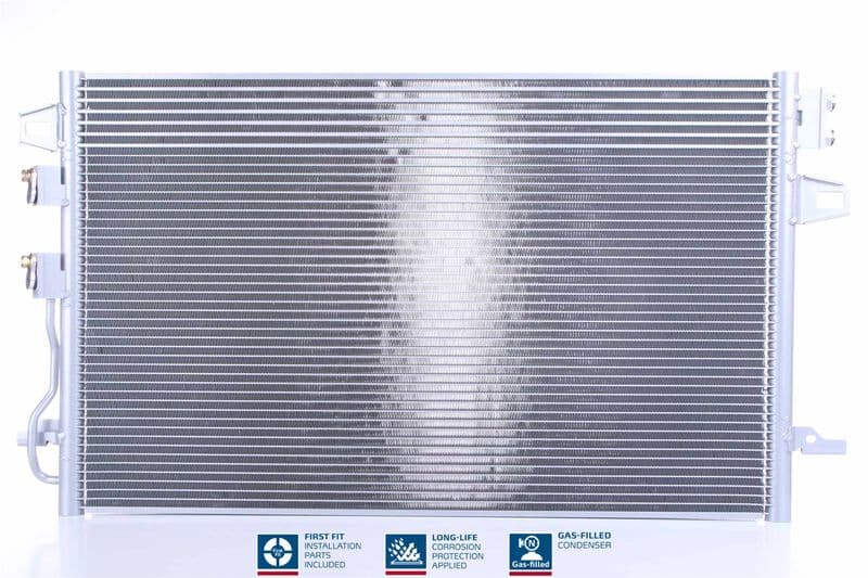 A/C condensator ((EN) additional fitting elements) past: CHRYSLER VOYAGER IV  DODGE CARAVAN 2.4/3.3/3.8 02.00-12.08