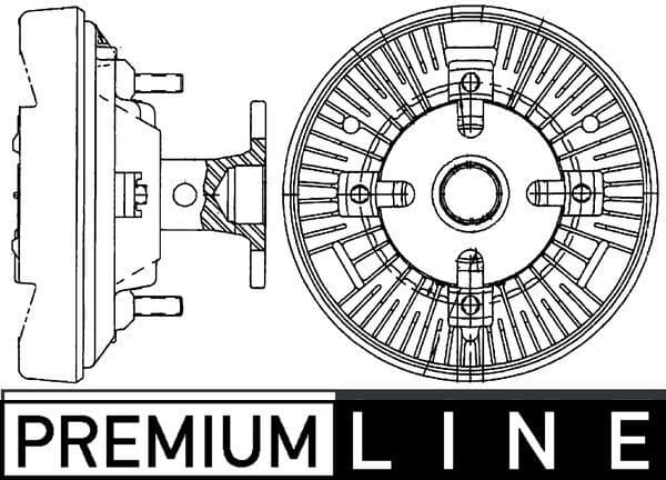 Ventilatorkoppeling past: CASE IH MC120, MC135, 150, 150 MAXXUM, 170, 170 MAXXUM, SP2500, SP3000  MC CORMICK MC 120, MC 135
