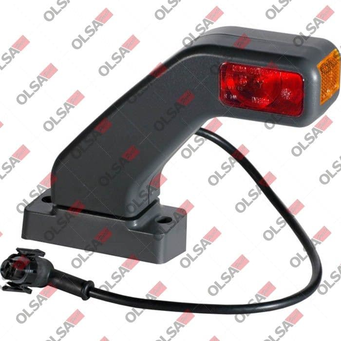 Markeringslichten Rechts, red, R5W, op lange arm, 12/24V past: IVECO EUROCARGO I-III 01.91-09.15