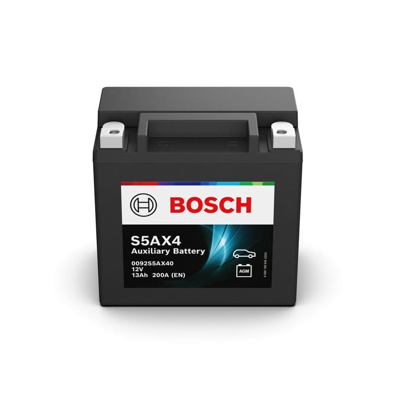 Batterij BOSCH 12V 13Ah/200A (EN) AUXILIARY (L+ standaard terminal) 150x87x145 B00 - geen montageflens (agm/extra -auxiliary)