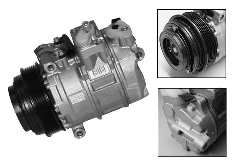 Airconditioning compressor past: MERCEDES C T-MODEL (S202), C (W202), CLK (A208), CLK (C208), E T-MODEL (S210), E (VF210), E (W210), G (W460), G (W461), G (W463), M (W163), S (C140) 1.8-5.5 12.79-