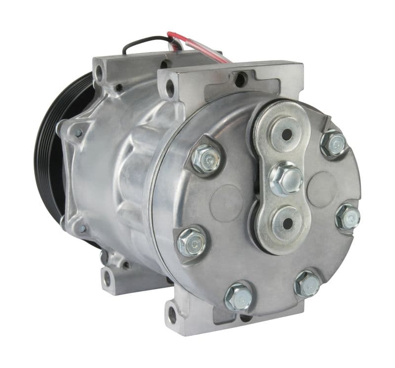 Airconditioning compressor 12V (R134a) past: MASSEY FERGUSON 465, 475, 5410, 5420, 5430, 5440, 5445, 5450, 5608, 5609, 5610, 5611, 5612, 5613, 640, 685, 699, 6495, 6497, 6612, 6613, 6614, 6615
