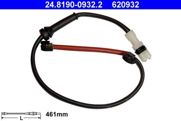 Warning Contact, brake pad wear