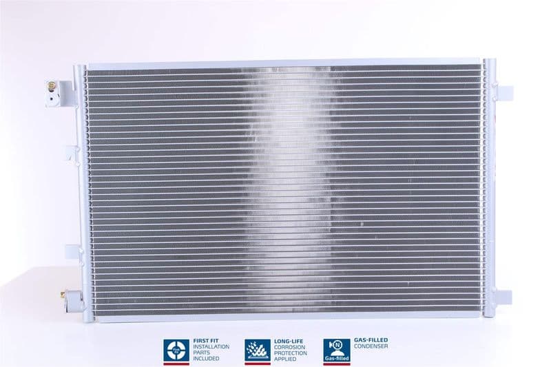 A/C condensator ((EN) additional fitting elements) past: NISSAN QASHQAI +2, QASHQAI I 1.6/1.6LPG/2.0 02.07-04.14