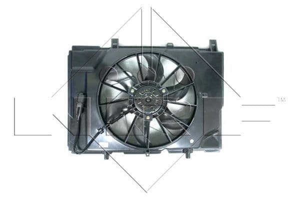 Radiatorventilator past: MERCEDES C (W202), C T-MODEL (S202), CLK (A208), CLK (C208), E (VF210), E (W210), E T-MODEL (S210), SLK (R170) 1.8-3.2 03.93-04.04