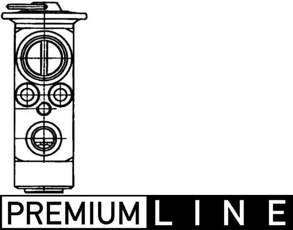 Airconditioning ventiel (type koelvloeistof: R134a) past: MERCEDES ACTROS MP2 / MP3, AXOR, AXOR 2 OM457.910-OM926.999 01.02-