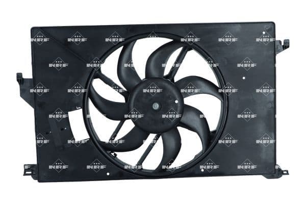 Radiatorventilator (met huisvesting, beschadigde behuizing) past: CADILLAC BLS  OPEL SIGNUM, VECTRA C, VECTRA C GTS  SAAB 9-3, 9-3X 1.6-2.2 04.02-