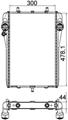 Motorradiator past: AUDI A4 B6  PORSCHE 911 3.4-4.2 08.97-12.12