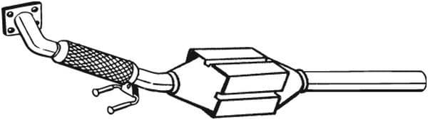 Katalysator EURO 2 past: SEAT CORDOBA, CORDOBA VARIO, IBIZA II  VW CADDY II, GOLF III, GOLF IV, POLO, POLO III CLASSIC, VENTO 1.9D 08.93-01.04